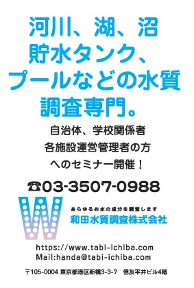和田水質調査様のハガキ印刷デザイン
